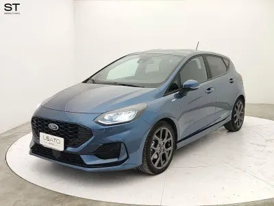 Begagnad Ford Fiesta ST-Line 125 HK (91 kW) 2024 Blå Sedan