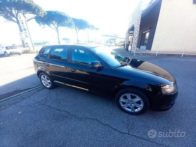 Usata Audi A3 Sportback 105 CV (77 kW) 2009 Nero Utilitaria