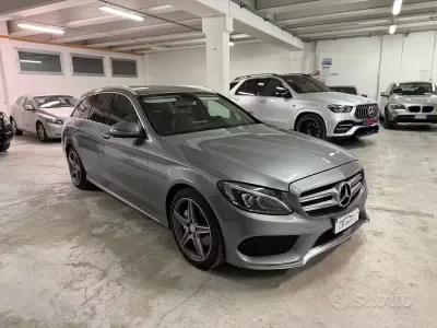 Usata Mercedes C220 Premium 170 CV (125 kW) 2014 Grigio Station wagon