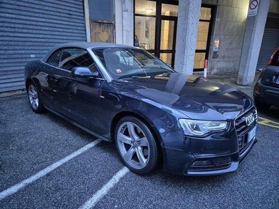 Usata Audi A5 Cabriolet Business Plus 177 CV (130 kW) 2014 Blu Cabrio