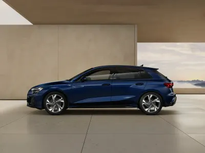 Ny Audi A3 S-Line 150 HK (110 kW) 2026 Blå