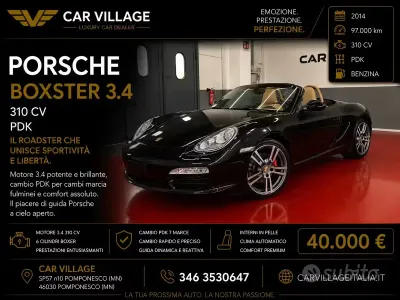 Usata Porsche Boxster S 310 CV (228 kW) 2014 Nero Cabrio