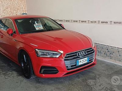 Usata Audi A5 190 CV (139 kW) 2017 Rosso Coupé