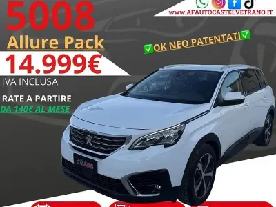 Usata Peugeot 5008 Allure 131 CV (96 kW) 2019 Bianco SUV