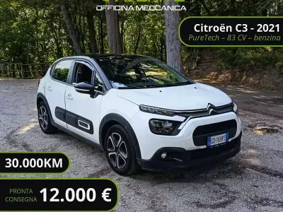 Usata Citroën C3 PureTech 83 CV (61 kW) 2021 Bianco Utilitaria