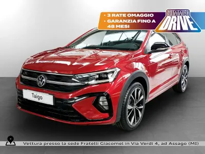 Nuova VW Taigo R-line Plus 116 CV (85 kW) 2026 Kings red metallizzato nero SUV
