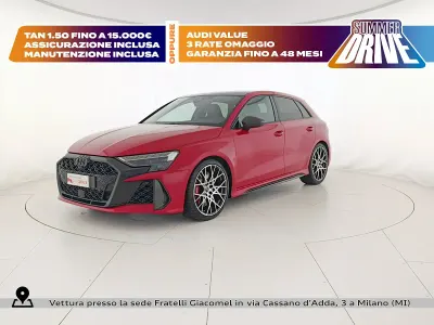 Usata Audi RS3 Ambiente 400 CV (294 kW) 2025 Rosso Berlina