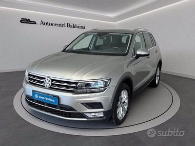 Usata VW Tiguan Executive 190 CV (139 kW) 2016 Grigio tunksten SUV