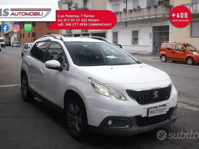 Usata Peugeot 2008 Active 100 CV (73 kW) 2017 Bianco SUV