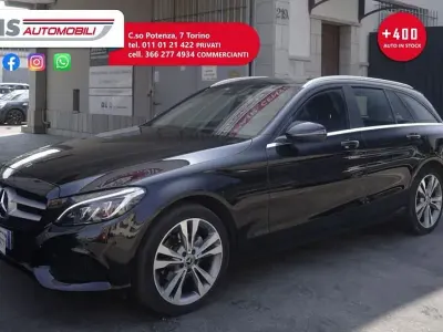 Usata Mercedes C200 Business 136 CV (100 kW) 2018 Nero Station wagon