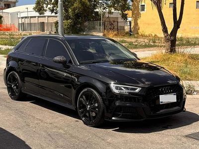 Usata Audi A3 S-Line 110 CV (80 kW) 2019 Nero Berlina