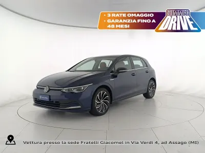 Usata VW Golf VII Style 130 CV (95 kW) 2020 Blu Berlina