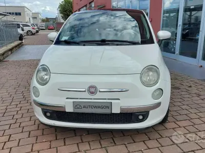 Usata Fiat 500 Lounge 75 CV (55 kW) 2009 Bianco Cabrio