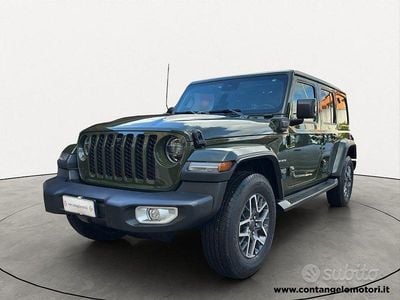 Usata Jeep Wrangler Unlimited Sahara 272 CV (200 kW) 2022 Verde scuro SUV