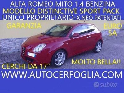 Usata Alfa Romeo MiTo Distinctive 79 CV (58 kW) 2009 Rosso Utilitaria