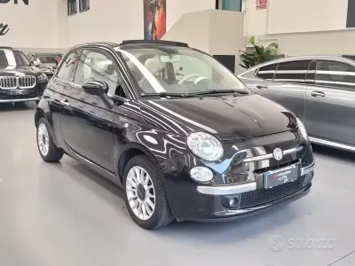 Usata Fiat 500C Lounge 69 CV (50 kW) 2014 Nero Cabrio