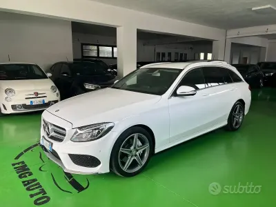Usata Mercedes C220 Premium 170 CV (125 kW) 2016 Bianco Station wagon