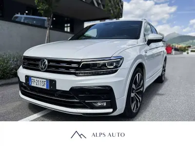 Usata VW Tiguan R-line 150 CV (110 kW) 2018 Bianco SUV