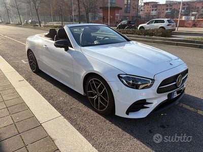 Bianco Usata 2022 Mercedes E220 AMG Line Premium Plus Cabrio | 49.000 € (Molto cara)