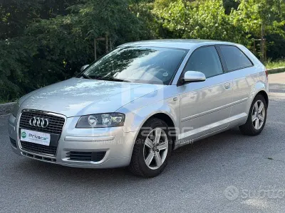 Usata Audi A3 Attraction 102 CV (75 kW) 2006 Grigio Utilitaria