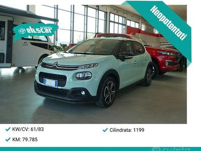 Usata Citroën C3 PureTech 83 CV (61 kW) 2019 Verde Utilitaria