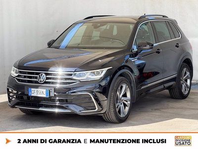 Usata VW Tiguan R-line 150 CV (110 kW) 2021 Nero SUV