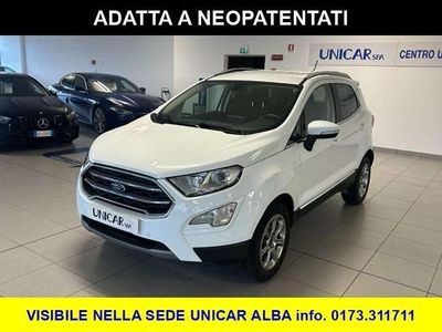 Usata Ford Ecosport Titanium 100 CV (73 kW) 2019 Frozen white SUV