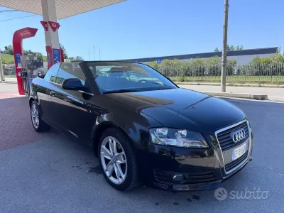 Usata Audi A3 Cabriolet Ambition 105 CV (77 kW) 2009 Nero Cabrio