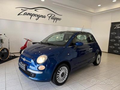 Usata Fiat 500 Lounge 69 CV (50 kW) 2009 Blu Cabrio