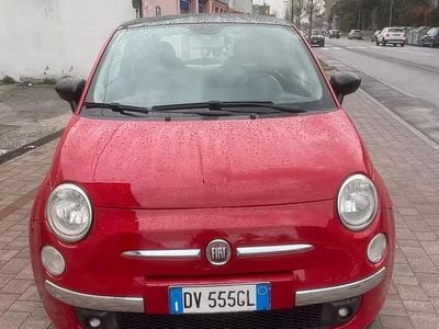 Usata Fiat 500 Lounge 69 CV (50 kW) 2009 Rosso Cabrio