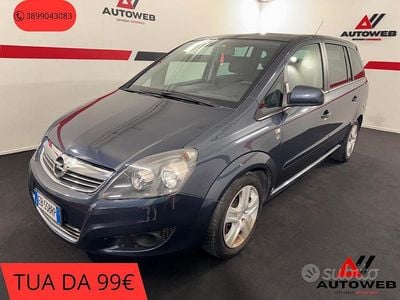 Usata Opel Zafira Edition 125 CV (91 kW) 2010 Blu/azzurro Monovolume
