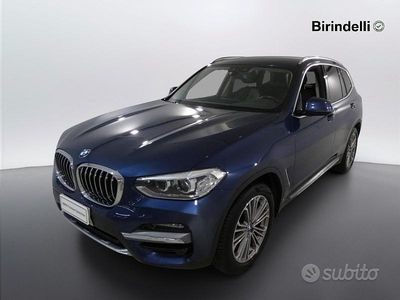 Usata BMW X3 Luxury Line 190 CV (139 kW) 2021 Phytonic blue metallic SUV