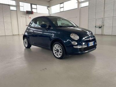 Begagnad Fiat 500 Lounge 69 HK (50 kW) 2014 Blå Halvkombi