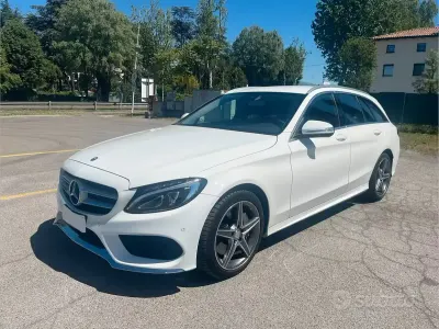 Usata Mercedes C250 Premium 204 CV (150 kW) 2015 Bianco Station wagon