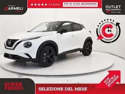 Nuova Nissan Juke Tekna 114 CV (83 kW) 2025 White pearl/black SUV