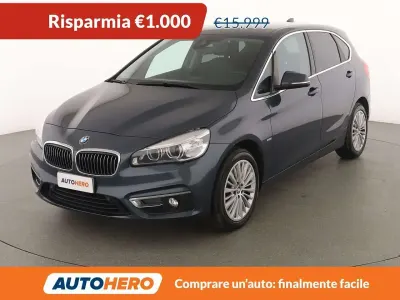 Usata BMW 220 Active Tourer Luxury Line 190 CV (139 kW) 2018 Blu/azzurro Monovolume