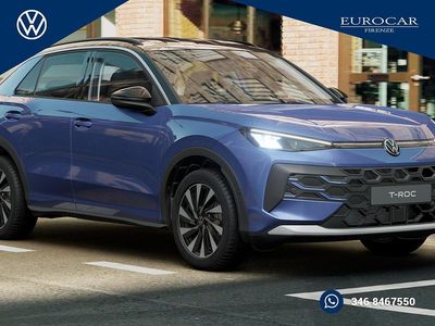 Nuova VW T-Roc Life 116 CV (85 kW) 2025 Celestial blue metallizzato nero SUV