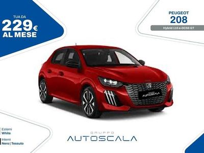 Nuova Peugeot 208 GT 110 CV (80 kW) 2026 Argento Utilitaria