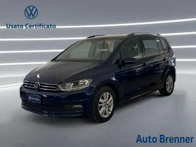 Usata VW Touran Business 122 CV (89 kW) 2021 Blu atlantic met Monovolume