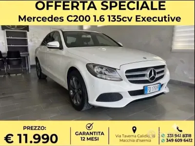 Usata Mercedes C200 Exclusive 136 CV (100 kW) 2016 Bianco Berlina
