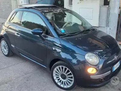 Usata Fiat 500 75 CV (55 kW) 2009 Bluazzurro Cabrio