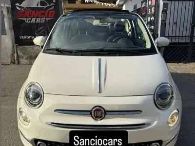 Usata Fiat 500C 69 CV (50 kW) 2017 Bianco con tetto rosso Cabrio