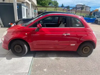Usata Fiat 500C Lounge 75 CV (55 kW) 2010 Rosso Cabrio