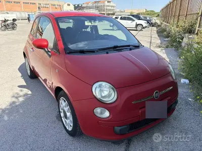 Usata Fiat 500 69 CV (50 kW) 2009 Rosso Cabrio