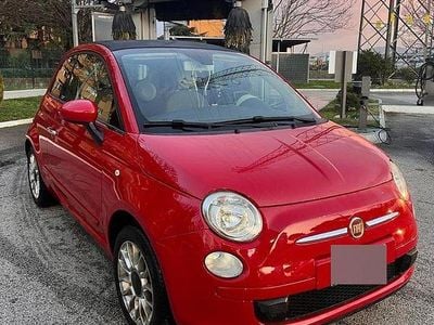 Usata Fiat 500C 69 CV (50 kW) 2011 Rosso Cabrio