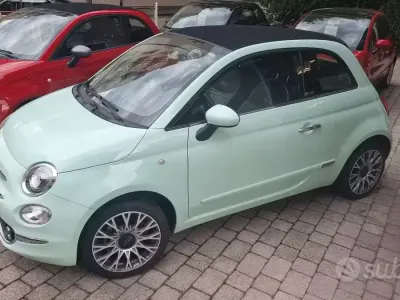 Usata Fiat 500C Lounge 69 CV (50 kW) 2017 Verde Cabrio