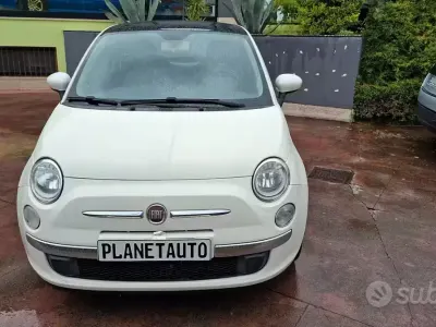 Usata Fiat 500 Lounge 69 CV (50 kW) 2009 Bianco Cabrio