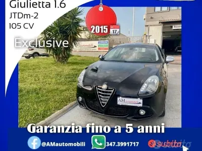 Usata Alfa Romeo Giulietta Exclusive 105 CV (77 kW) 2015 Nero Utilitaria