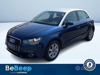 Usata Audi A1 Sportback Attraction 86 CV (63 kW) 2012 Blu metallizzato Utilitaria