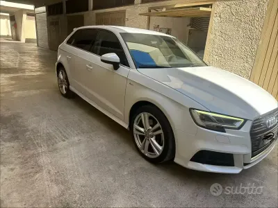 Usata Audi A3 S-Line 150 CV (110 kW) 2020 Bianco Berlina